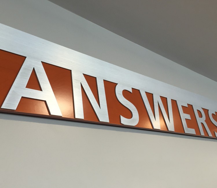 Answers sign